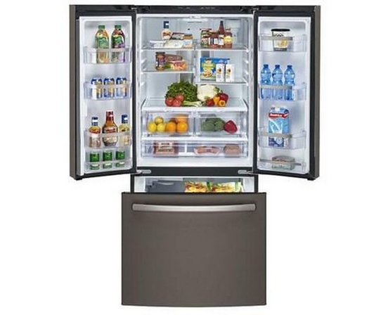GE Profile 30-Inch, 20.8 Cu. Ft. French 3-Door Refrigerator - PNE21NMLKES