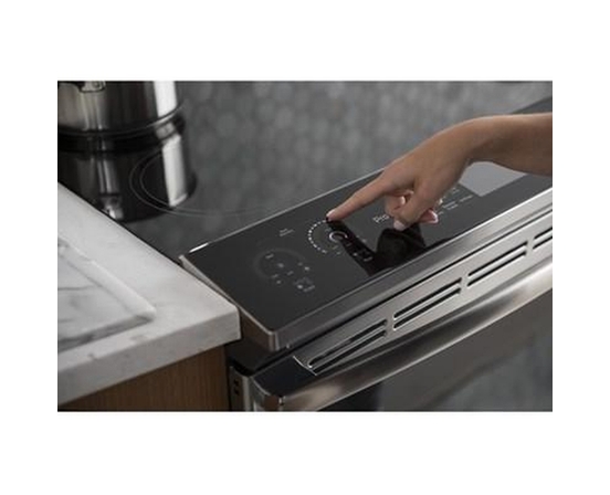 GE Profile 30-Inch Slide-In Electric Induction Range With True European Convection Technology - PCHS920YMFS