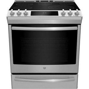 GE Profile 30-Inch Slide-In Electric Range With True European Convection Technology - PCS940YMFS