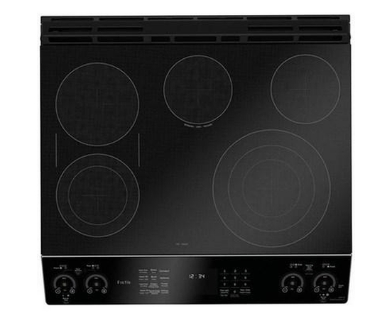 GE Profile 30-Inch Slide-In Electric Range With True European Convection Technology - PCS980YMFS