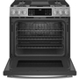 GE Profile 30-In Slide-In Dual Fuel Range With No Preheat Air Fry Technology - PC2S930YPFS