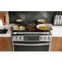 GE Profile 30-In Slide-In Dual Fuel Range With No Preheat Air Fry Technology - PC2S930YPFS