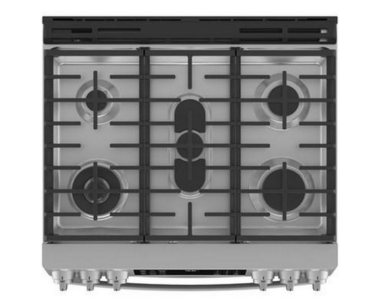 GE Profile 30-Inch Slide-In Double Oven Gas Range With Wifi - PCGS960YPFS