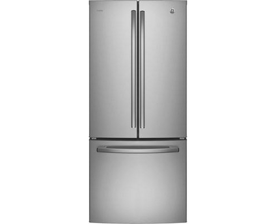 GE Profile 30-Inch, 20.8 Cu. Ft. French 3-Door Refrigerator With Internal Water Dispenser - PNE21NYRKFS
