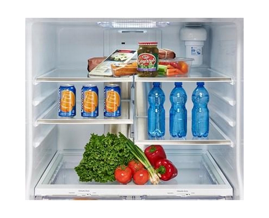 GE Profile 30-Inch, 20.8 Cu. Ft. French 3-Door Refrigerator With Internal Water Dispenser - PNE21NYRKFS