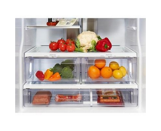 GE Profile 30-Inch, 20.8 Cu. Ft. French 3-Door Refrigerator With Internal Water Dispenser - PNE21NYRKFS