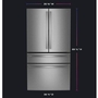 GE Profile 36-Inch, 28.7 Cu. Ft. French 4-Door Refrigerator With Dual-Dispense Autofill Pitcher - PGE29BYTFS