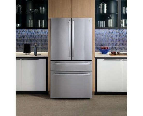 GE Profile 36-Inch, 28.7 Cu. Ft. French 4-Door Refrigerator With Dual-Dispense Autofill Pitcher - PGE29BYTFS