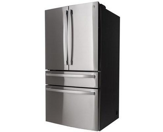GE Profile 36-Inch, 28.7 Cu. Ft. French 4-Door Refrigerator With Dual-Dispense Autofill Pitcher - PGE29BYTFS