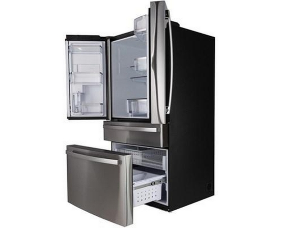 GE Profile 36-Inch, 28.7 Cu. Ft. French 4-Door Refrigerator With Dual-Dispense Autofill Pitcher - PGE29BYTFS