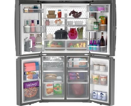 GE Profile 36-Inch, 28.4 Cu. Ft. French 4-Door Refrigerator With Built-In Wifi - PAD28BYTFS