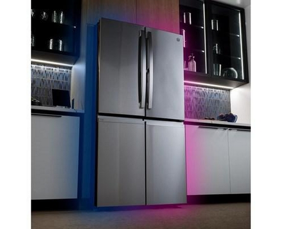 GE Profile 36-Inch, 28.4 Cu. Ft. French 4-Door Refrigerator With Built-In Wifi - PAD28BYTFS