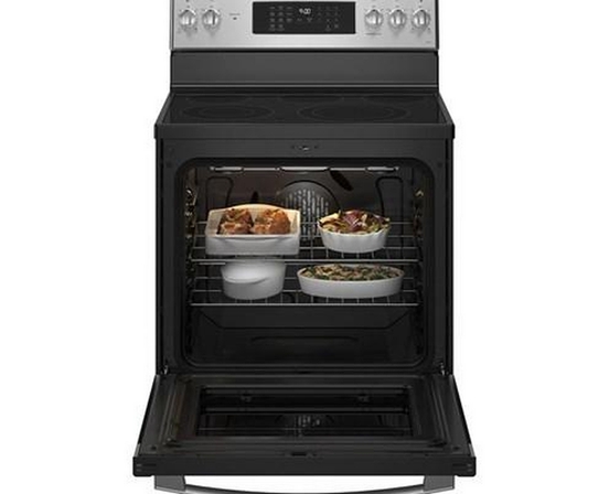 GE Profile 30-Inch Freestanding Electric Range With True Convection Technology - PCB900YVFS