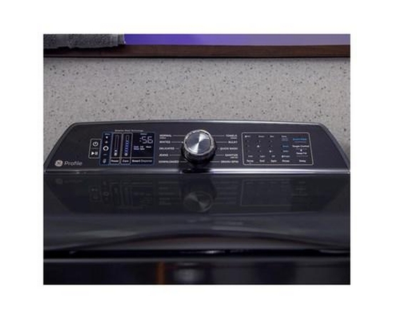 GE Profile 6.2 Cu. Ft. Top Loading Washer With Smarter Wash Technology And Adaptive Smartdispense - PTW800BPWRS