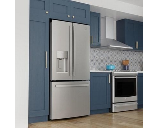 GE Profile 33-Inch, 23.8 Cu. Ft. French 3-Door Refrigerator - PFE24HYRCFS