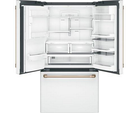 Café 36-Inch, 22.2 Cu.Ft. Counter-Depth French 3-Door Refrigerator With Hot Water Dispenser - CYE22TP4MW2