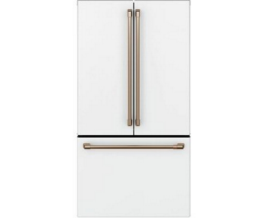 Café 36-Inch, 23.1 Cu.Ft. Counter-Depth French 3-Door Refrigerator With Wifi Connect - CWE23SP4MW2