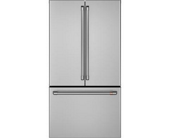 Café 36-Inch, 23.1 Cu.Ft. Counter-Depth French 3-Door Refrigerator With Wifi Connect - CWE23SP2MS1