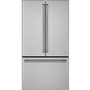 Café 36-Inch, 23.1 Cu.Ft. Counter-Depth French 3-Door Refrigerator With Wifi Connect - CWE23SP2MS1