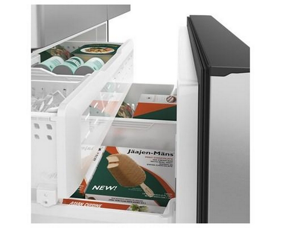 Café 36-Inch, 23.1 Cu.Ft. Counter-Depth French 3-Door Refrigerator With Wifi Connect - CWE23SP2MS1