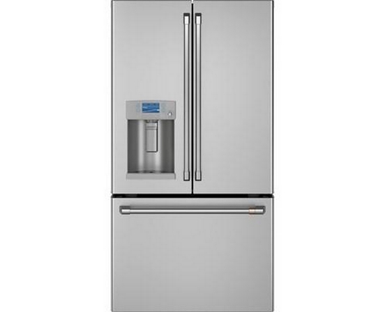 Café 36-Inch, 22.2 Cu.Ft. Counter-Depth French 3-Door Refrigerator With Hot Water Dispenser - CYE22TP2MS1