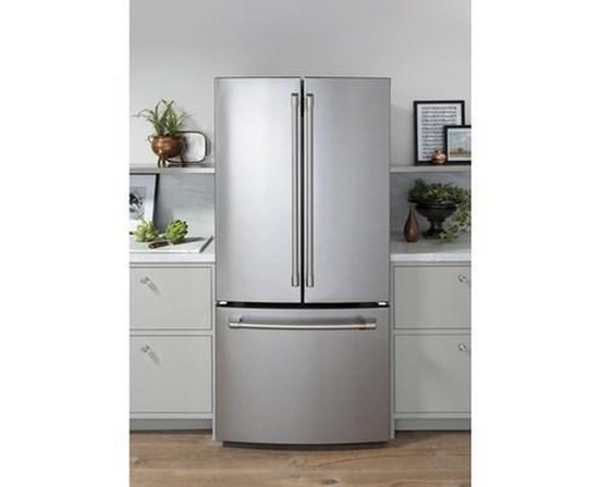 Café 33-Inch, 18.6 Cu. Ft. Counter-Depth French 3-Door Refrigerator - CWE19SP2NS1