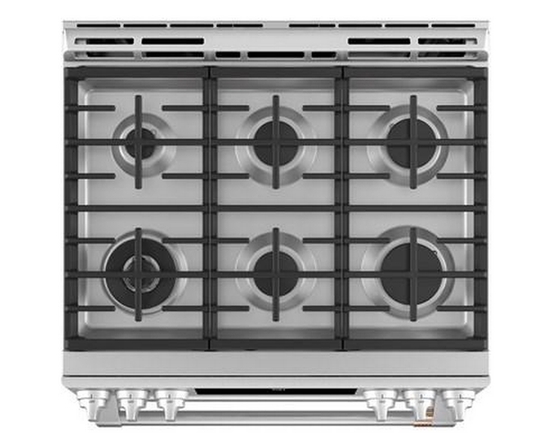 Café 30-Inch Slide-In Gas Double Oven Range With Convection Technology - CCGS750P2MS1