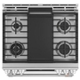 Café 30-Inch Slide-In Gas Double Oven Range With Convection Technology - CCGS750P2MS1