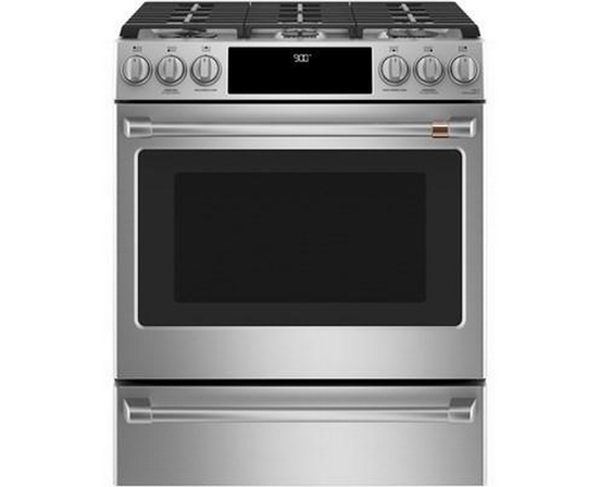 Café 30-Inch Slide-In Dual-Fuel Range With Convection Technology - CC2S900P2MS1