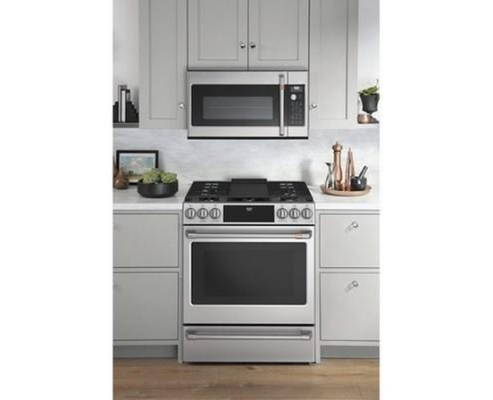 Café 30-Inch Slide-In Dual-Fuel Range With Convection Technology - CC2S900P2MS1
