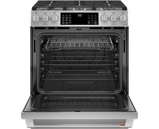 Café 30-Inch Slide-In Dual-Fuel Range With Convection Technology - CC2S900P2MS1