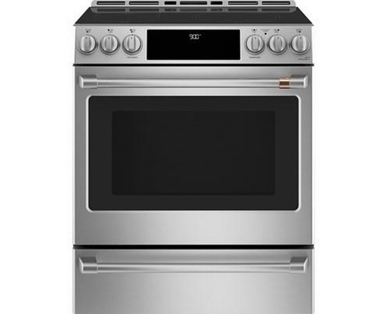 Café 30-Inch Slide-In Induction Range With Warming Drawer - CCHS900P2MS1