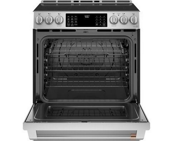 Café 30-Inch Slide-In Induction Range With Warming Drawer - CCHS900P2MS1
