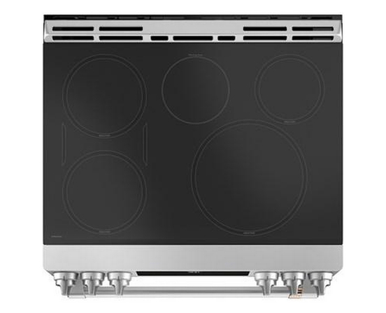Café 30-Inch Slide-In Induction Range With Warming Drawer - CCHS900P2MS1