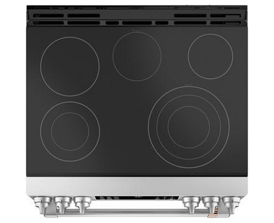 Café 30-Inch Slide-In Electric Range With Warming Drawer - CCES700P2MS1