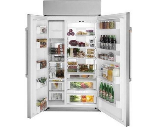 Café 42-Inch, 25.2 Cu. Ft. Built-In Side-By-Side Refrigerator - CSB42WP2NS1