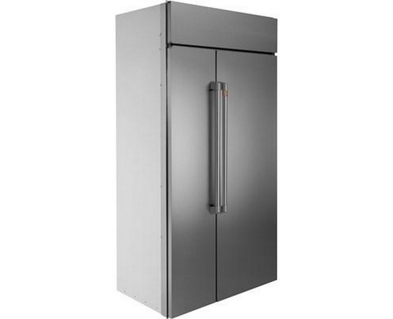 Café 42-Inch, 25.2 Cu. Ft. Built-In Side-By-Side Refrigerator - CSB42WP2NS1