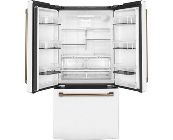 Café 33-Inch, 18.6 Cu. Ft. Counter-Depth French 3-Door Refrigerator - CWE19SP4NW2