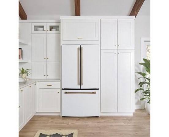 Café 33-Inch, 18.6 Cu. Ft. Counter-Depth French 3-Door Refrigerator - CWE19SP4NW2