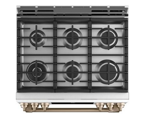 Café 30-Inch Slide-In Dual Fuel Range With Warming Drawer - CC2S900P4MW2