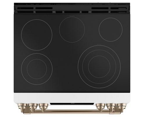 Café 30-Inch Slide-In Electric Range With Warming Drawer - CCES700P4MW2