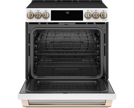 Café 30-Inch Slide-In Electric Range With Warming Drawer - CCES700P4MW2