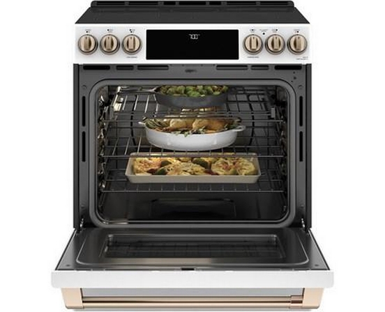 Café 30-Inch Slide-In Electric Range With Warming Drawer - CCES700P4MW2