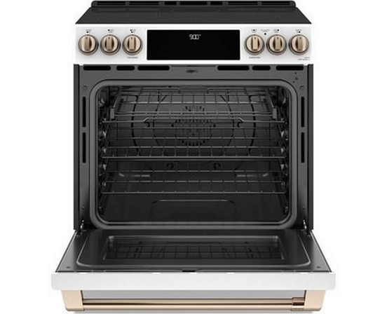 Café 30-Inch Slide-In Induction Range With Warming Drawer - CCHS900P4MW2