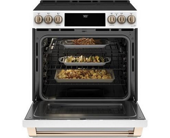 Café 30-Inch Slide-In Induction Range With Warming Drawer - CCHS900P4MW2