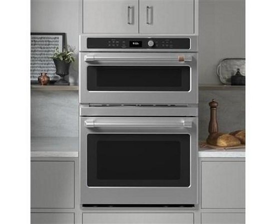 Café 30-Inch Built-In Combination Double Wall Oven With Advantium® Technology - CTC912P2NS1