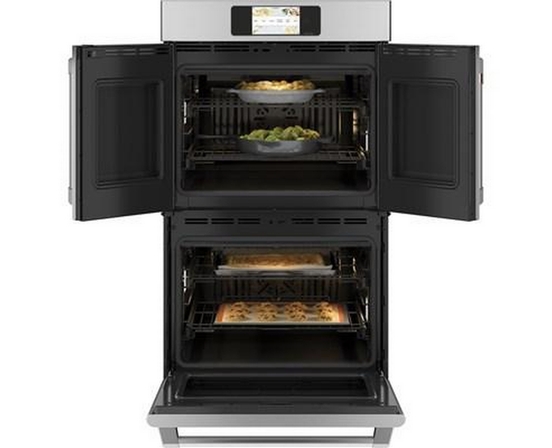 Café 30-Inch, 10 Cu. Ft. Double Wall Oven With Convection - CTD90FP2NS1