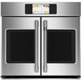 Café 30-Inch, 5.0 Cu.Ft. Built-In Single Wall Oven With True European Convection With Direct Air - CTS90FP2NS1