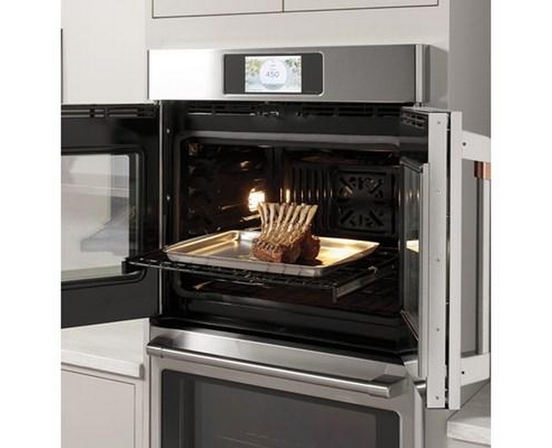 Café 30-Inch, 5.0 Cu.Ft. Built-In Single Wall Oven With True European Convection With Direct Air - CTS90FP2NS1