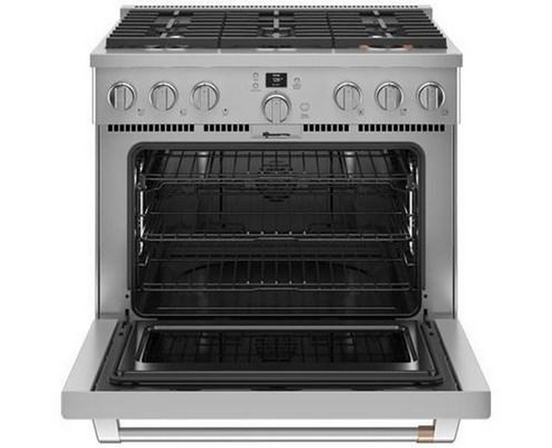 Café 36-Inch Freestanding Dual-Fuel Range With 6 Burners - C2Y366P2TS1